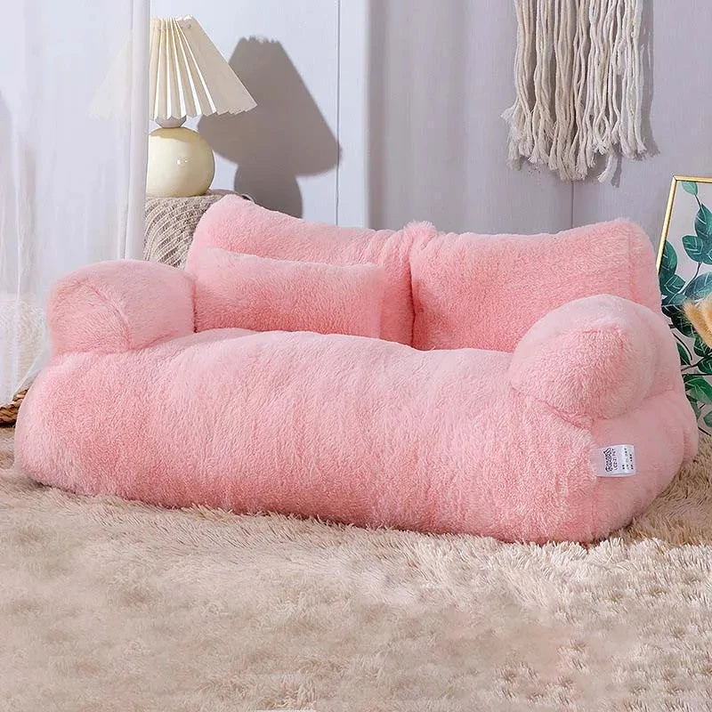Luxury Cat Bed Sofa for Warm, Cozy Indoor Lounging