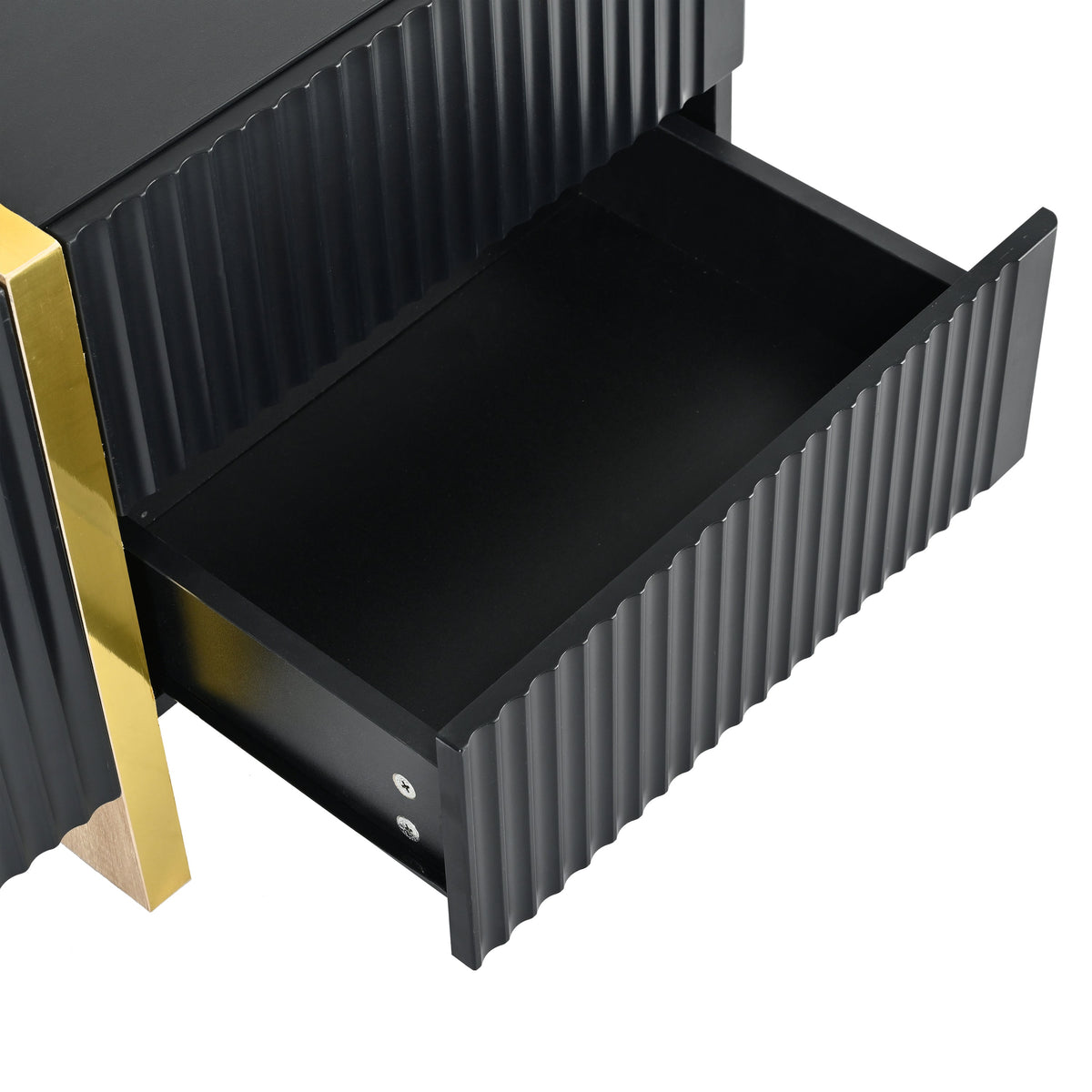 Fluted TV Stand with Storage for TVs Up to 80 Inches