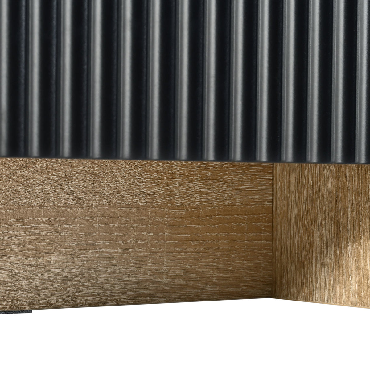 Fluted TV Stand with Storage for TVs Up to 80 Inches