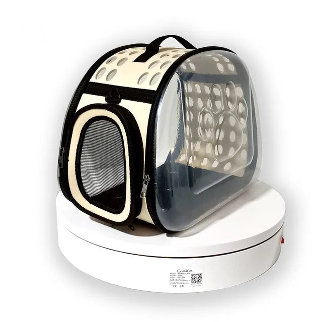 Pet Travel Carrier: Visible, Breathable Travel Comfort