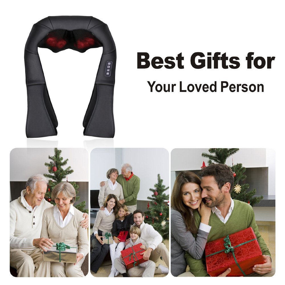 Heated Shiatsu Neck and Shoulder Back Massager Shawl