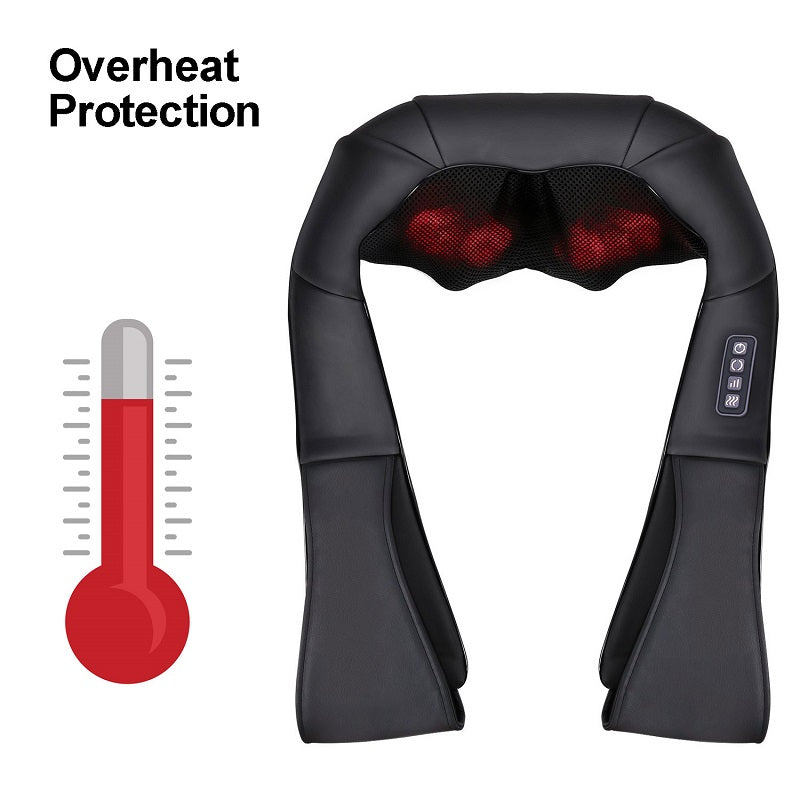Heated Shiatsu Neck and Shoulder Back Massager Shawl