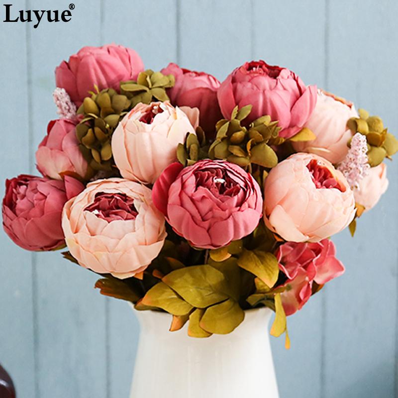 Artificial Peony Bouquet for Wedding and Home Decor
