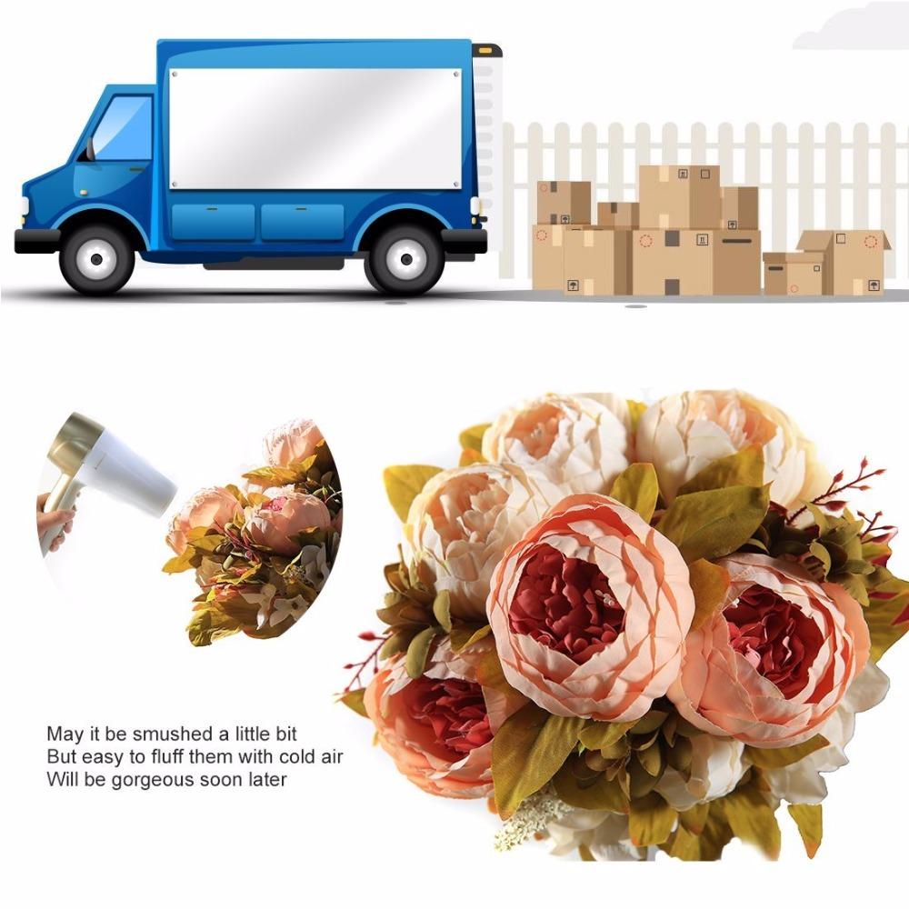 Artificial Peony Bouquet for Wedding and Home Decor