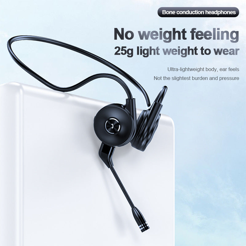 Bone Conduction Sports Headset: Open-Ear, 25g Light