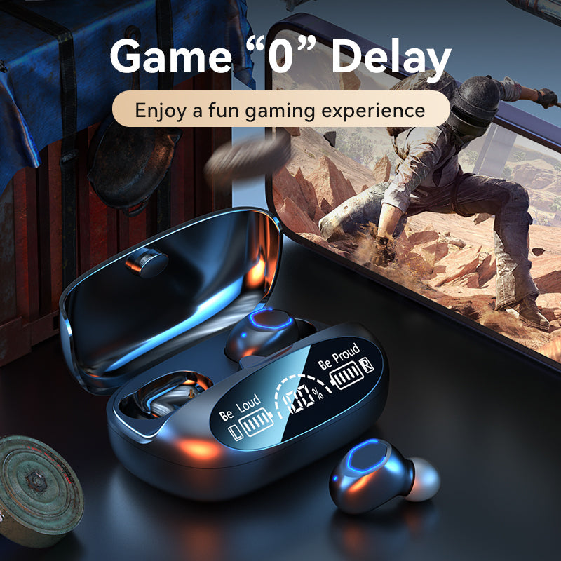 Wireless Bluetooth 5.2 Earbuds with LED Battery Display