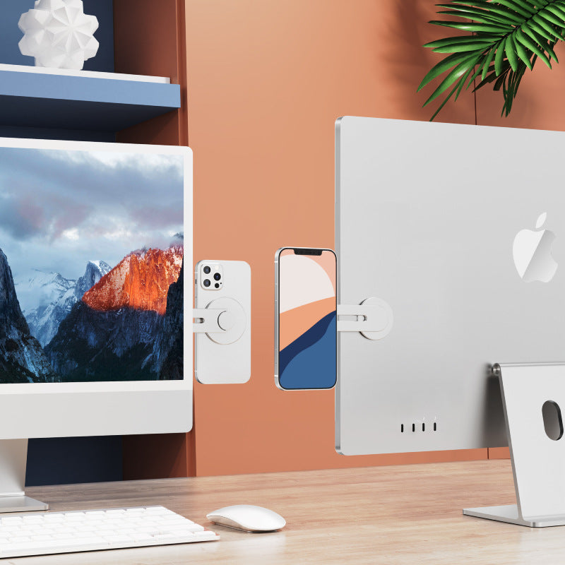 Invisible Magnetic iPhone Mount for MacBook & Monitor