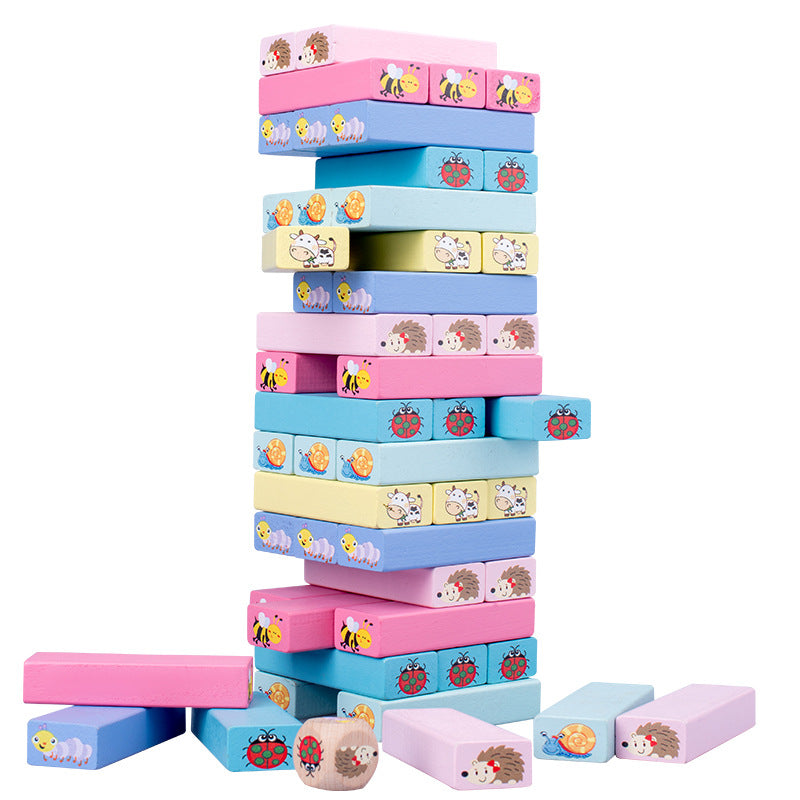 Wooden Animal Stacking Game for Screen-Free Family Play