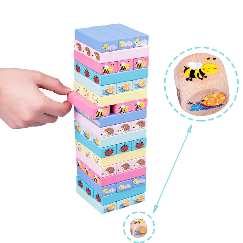 Wooden Animal Stacking Game for Screen-Free Family Play