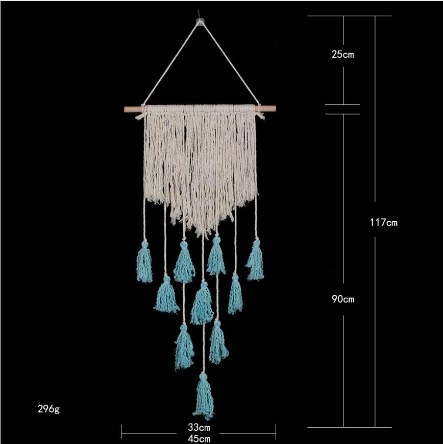 Cotton Macrame Wall Hanging for Warm Boho Room Texture