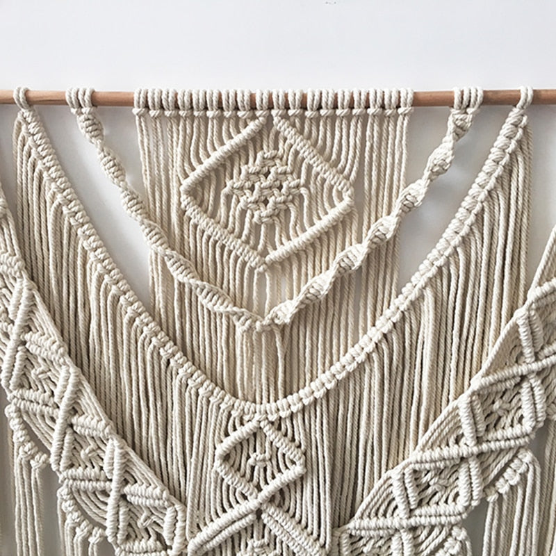 Macrame Wall Hanging Decor for Cozy Boho Home Texture