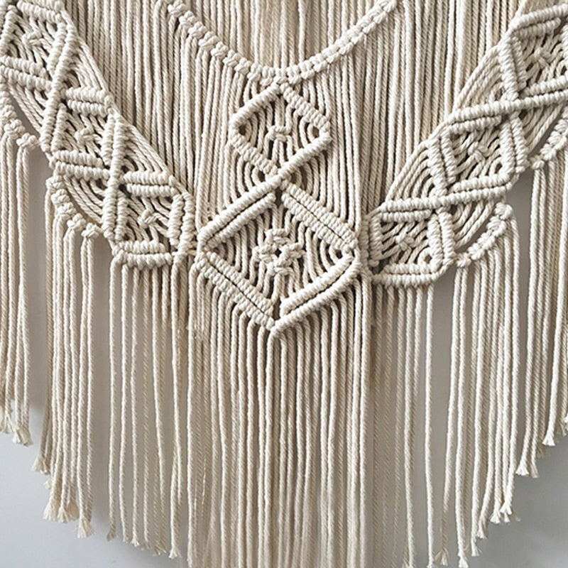 Macrame Wall Hanging Decor for Cozy Boho Home Texture