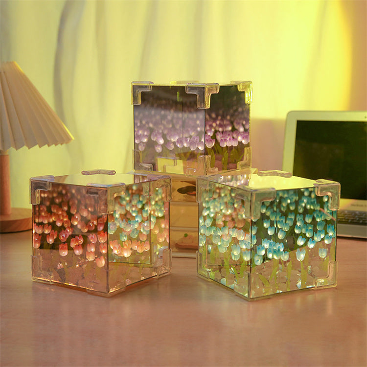 3D Tulip Night Light for Romantic Bedroom Ambience