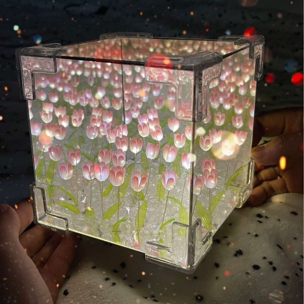 3D Tulip Night Light for Romantic Bedroom Ambience