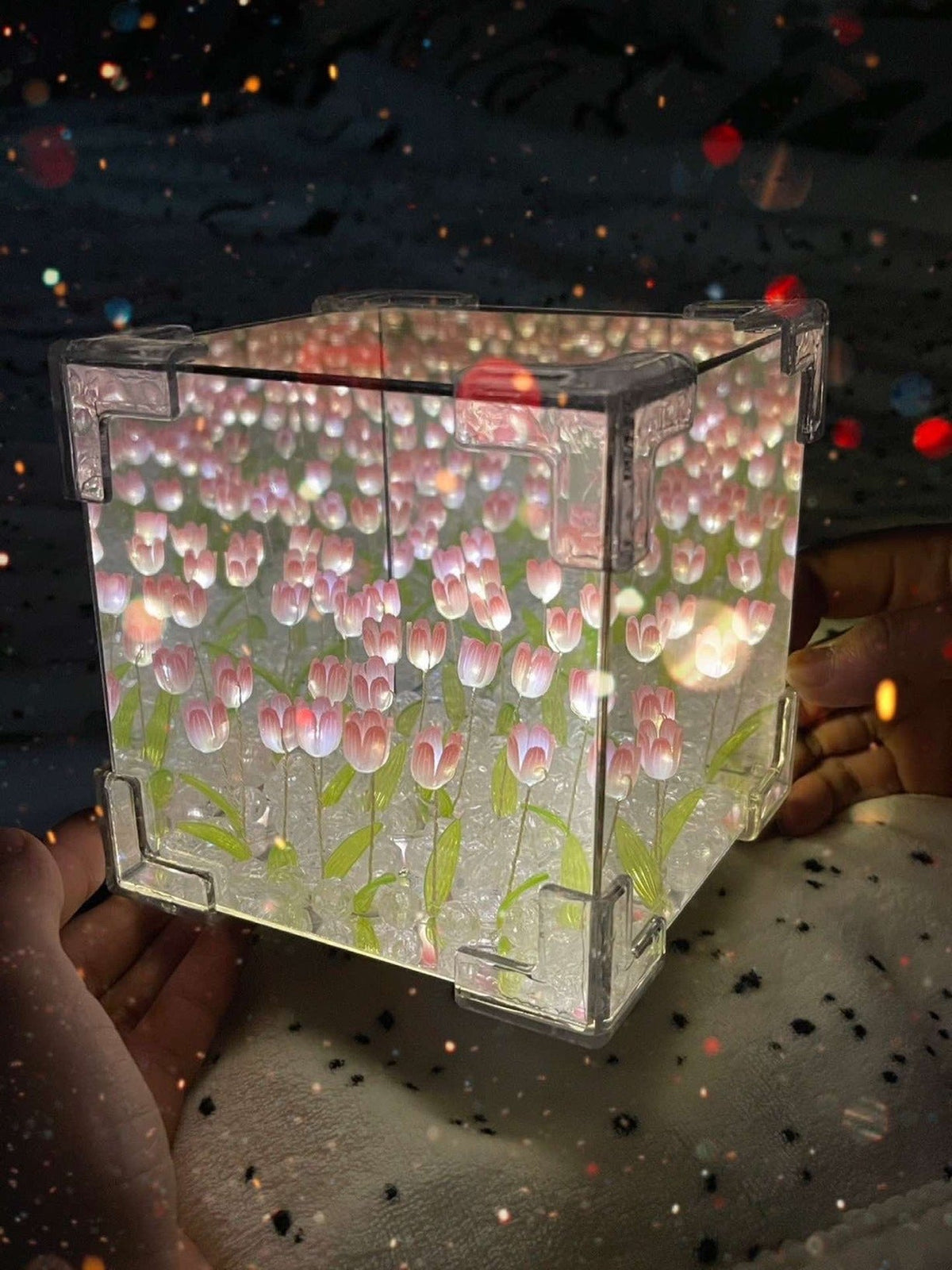 3D Tulip Night Light for Romantic Bedroom Ambience