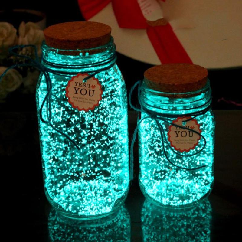 Glow-in-the-Dark Craft Sand for Luminous Wishing Bottles