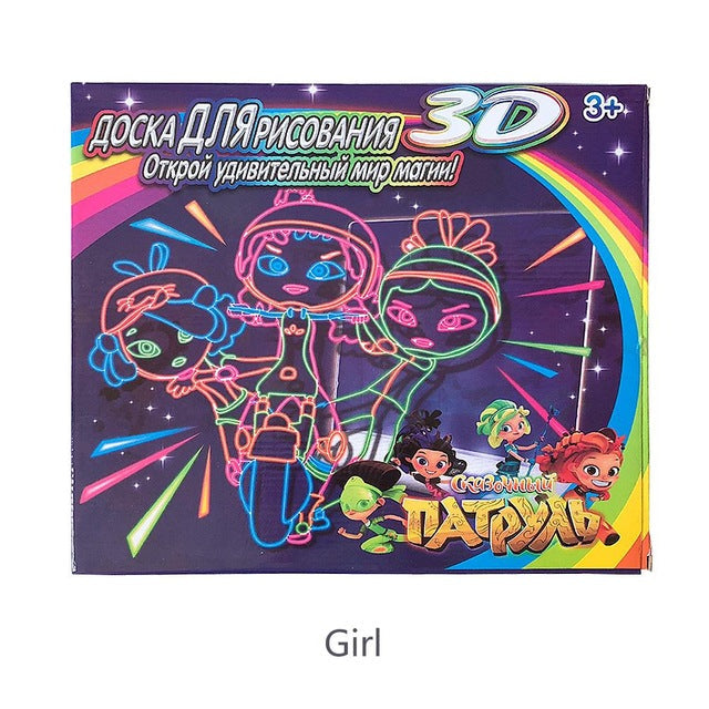 3D LED Drawing Board for Creative Screen-Free Play