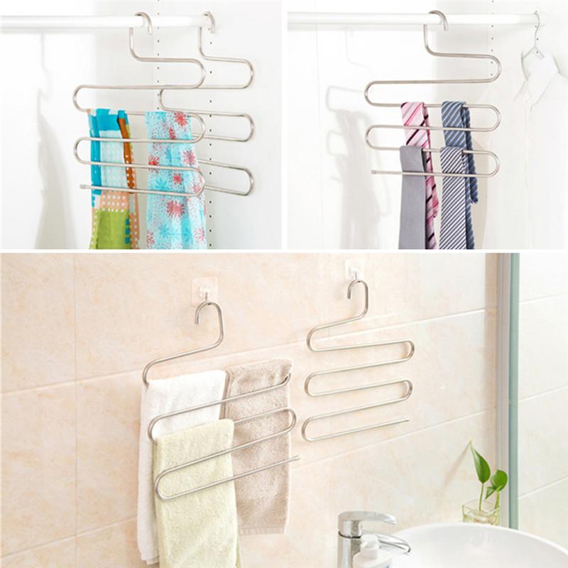 Stainless Steel Trouser Hanger 5 Tier Closet Organizer