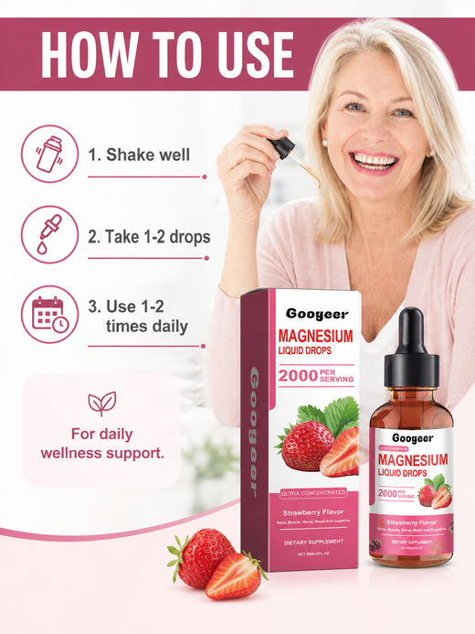 Magnesium Liquid Drops — 2000mg Ultra-Concentrated Calm