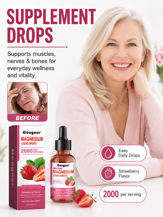 Magnesium Liquid Drops — 2000mg Ultra-Concentrated Calm