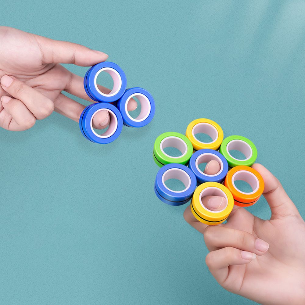 Magnetic Fidget Spinner Ring for Portable Stress Relief Toy