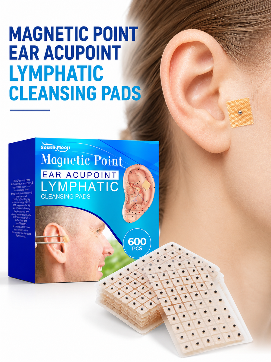 Ear Acupressure Lymphatic Patches – 600 Magnetic Pads