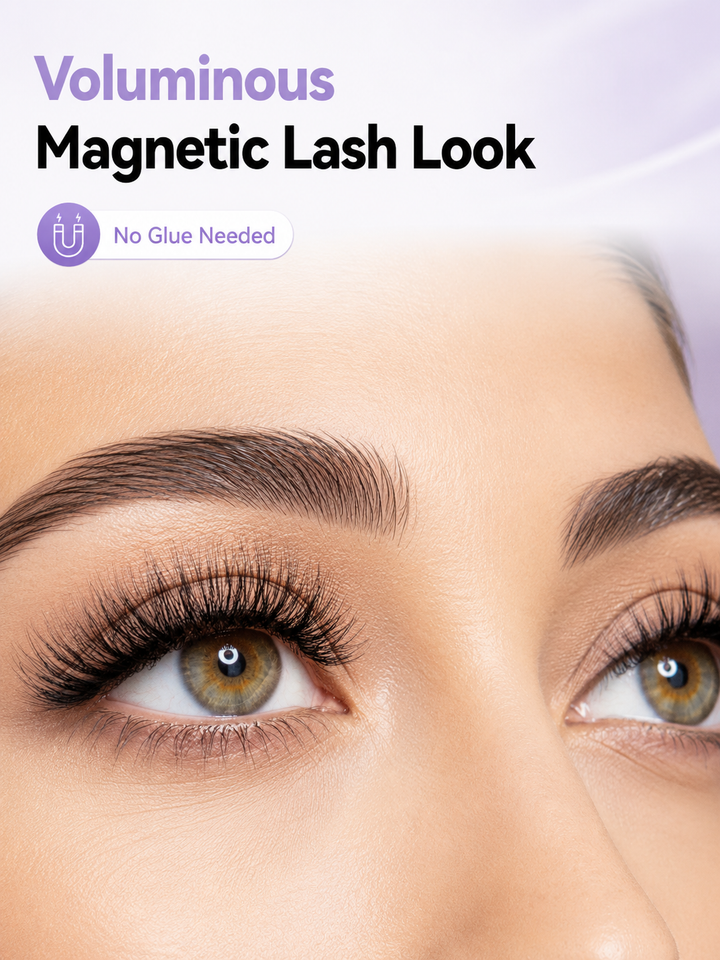 Magnetic Eyelash Kit — 5 Pairs, No Glue Applicator