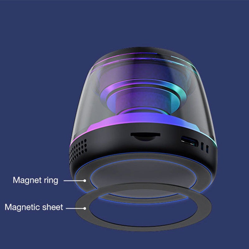 Magnetic Phone Speaker with RGB Light, Bluetooth TWS