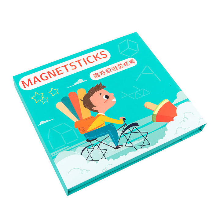 Magnetic Geometry Sticks Game for Spatial Reasoning