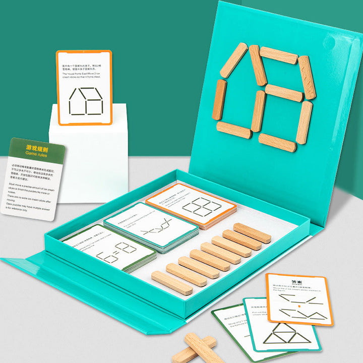 Magnetic Geometry Sticks Game for Spatial Reasoning