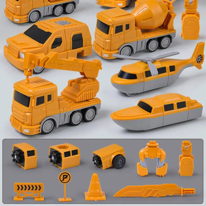 Magnetic Construction Vehicle Set, 35-Piece Robot