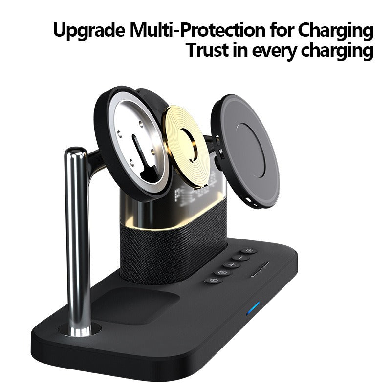 3-in-1 Wireless Charger Clock for iPhone and Apple Watch