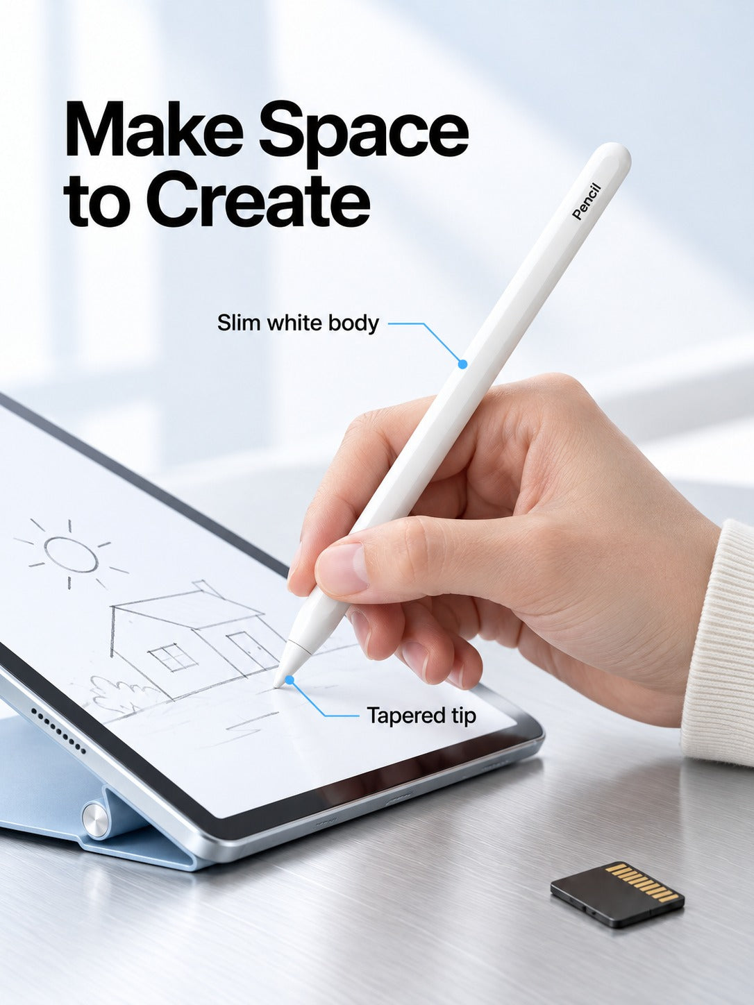 Magnetic Wireless Charging Stylus for iPad & Tablets