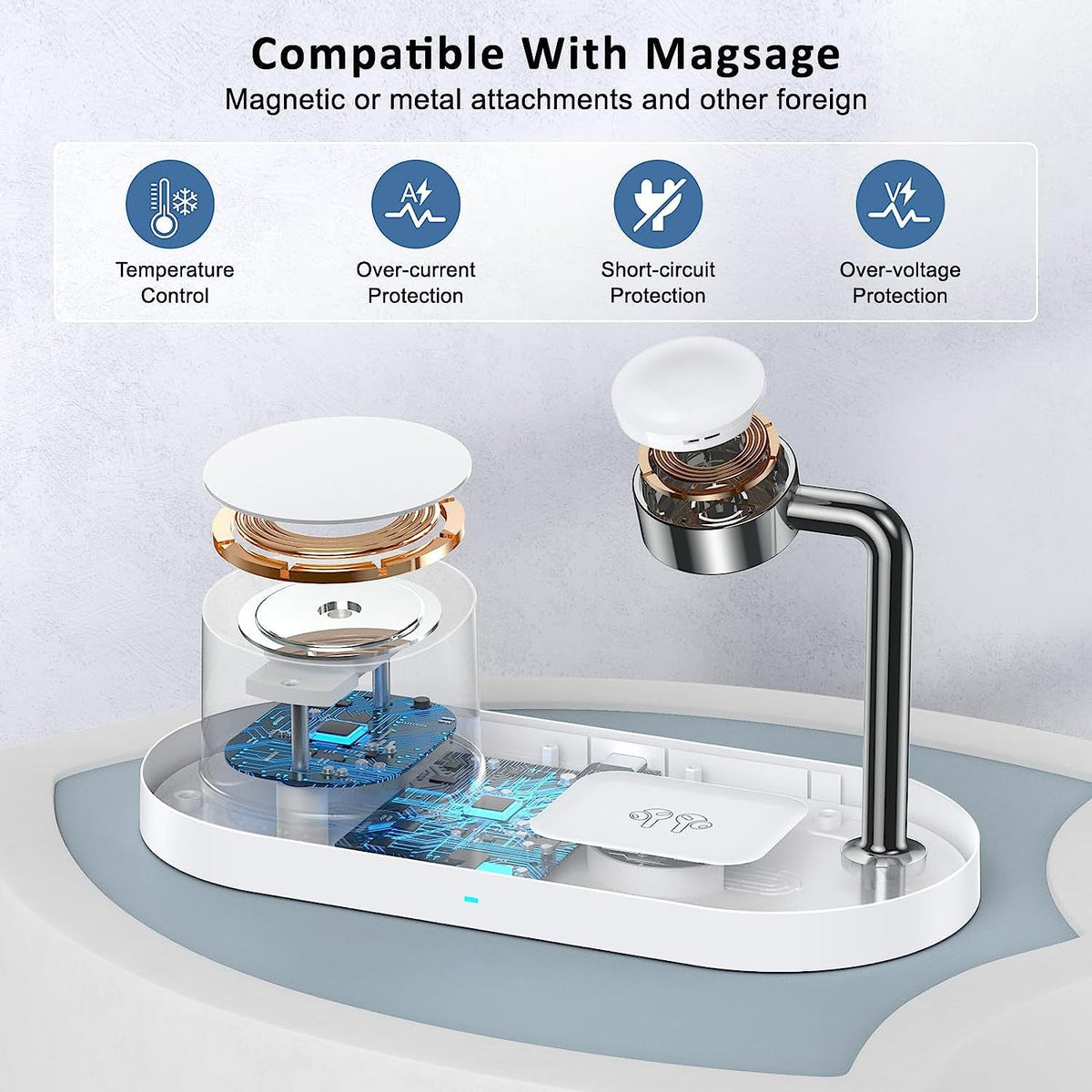 MagSafe 3-in-1 Wireless Charger for iPhone, Watch & AirPods