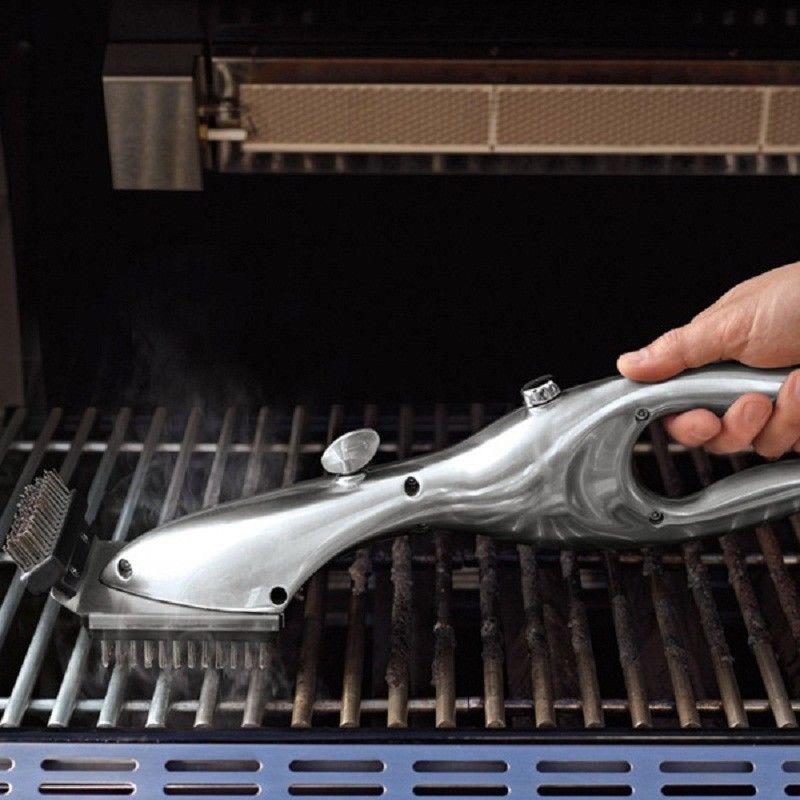 Steam Grill Cleaning Brush for Baked-On Grease Build-Up