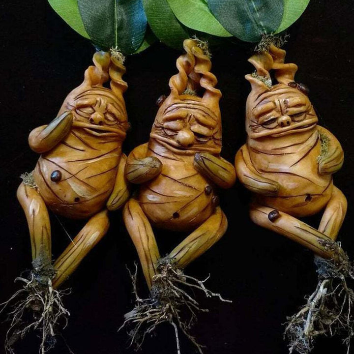 Mandrake Resin Ornament for Magical Plant Displays