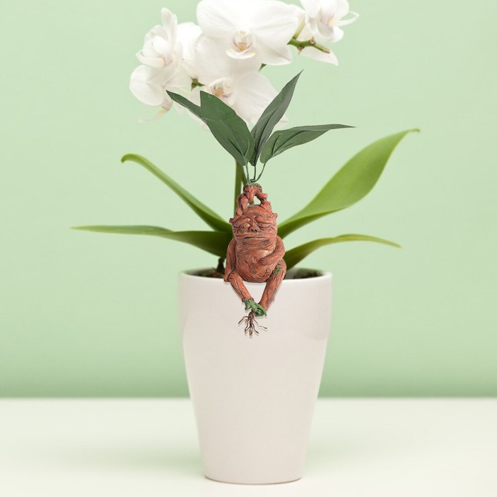 Mandrake Resin Ornament for Magical Plant Displays