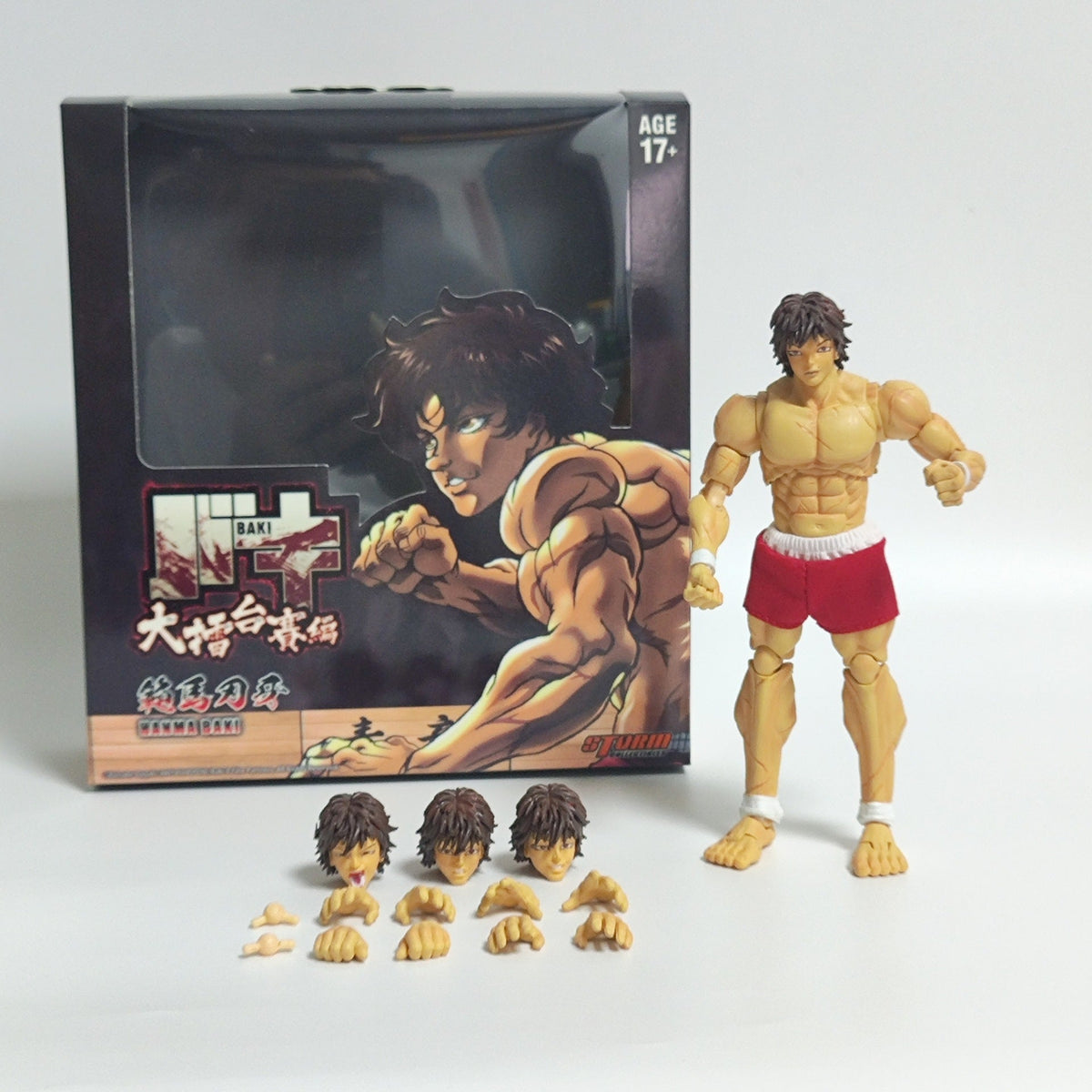 Manga Fighting Action Figure With Dynamic Poseability