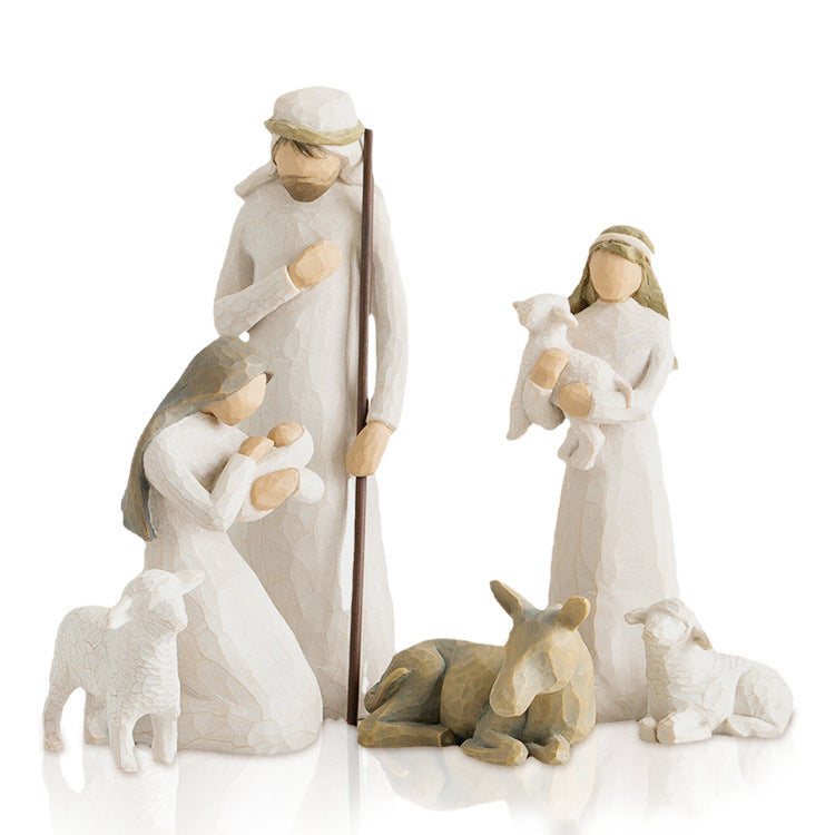 Six-Piece Nativity Set for a Meaningful Christmas Display