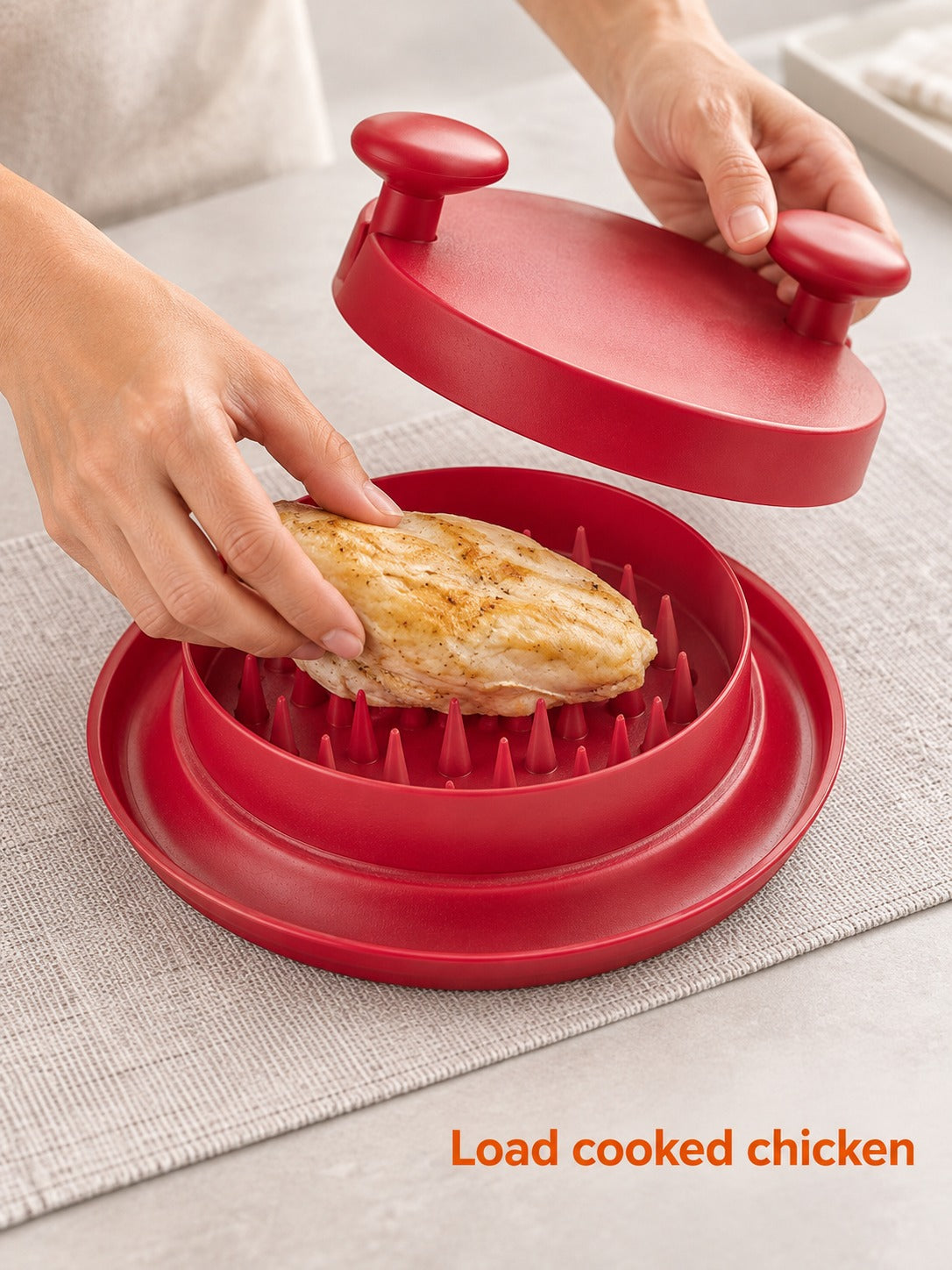 Manual Chicken Shredder for Cooked Chicken Breast