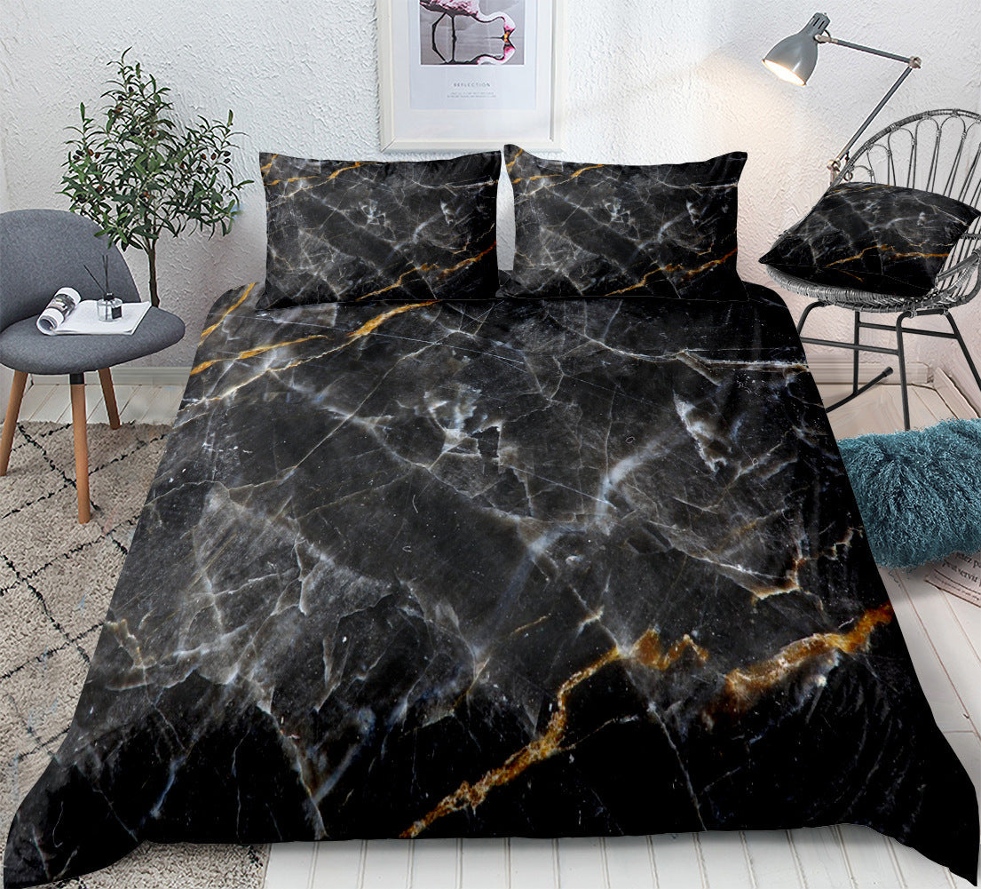 Marble Quilt Cover Set for Instant Designer Bedrooms