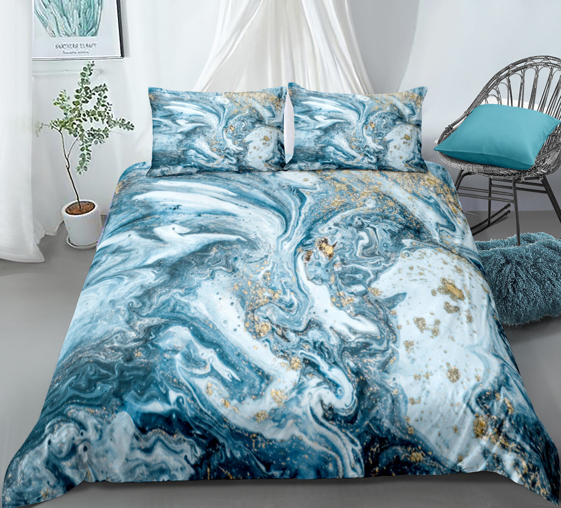 Marble Quilt Cover Set for Instant Designer Bedrooms