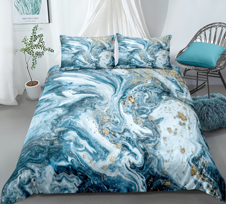 Marble Quilt Cover Set for Instant Designer Bedrooms