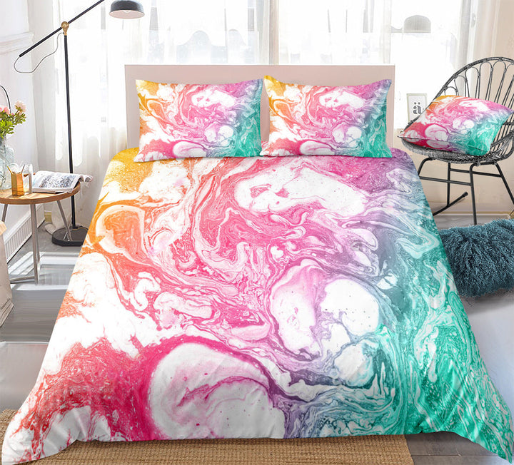 Marble Quilt Cover Set for Instant Designer Bedrooms