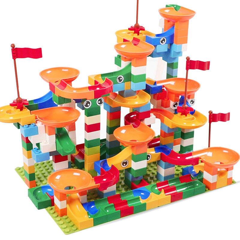 Marble Run Building Blocks for Creative Race Track Play