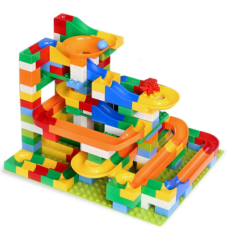 Marble Run Building Blocks for Creative Race Track Play