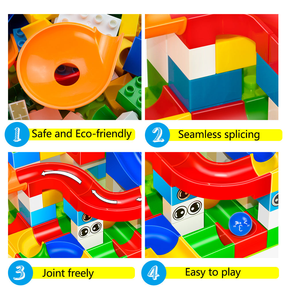 Marble Run Building Blocks for Creative Race Track Play