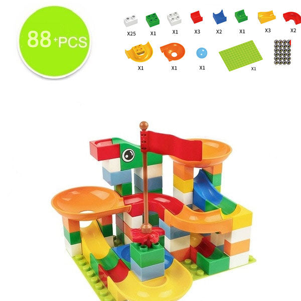 Marble Run Building Blocks for Creative Race Track Play