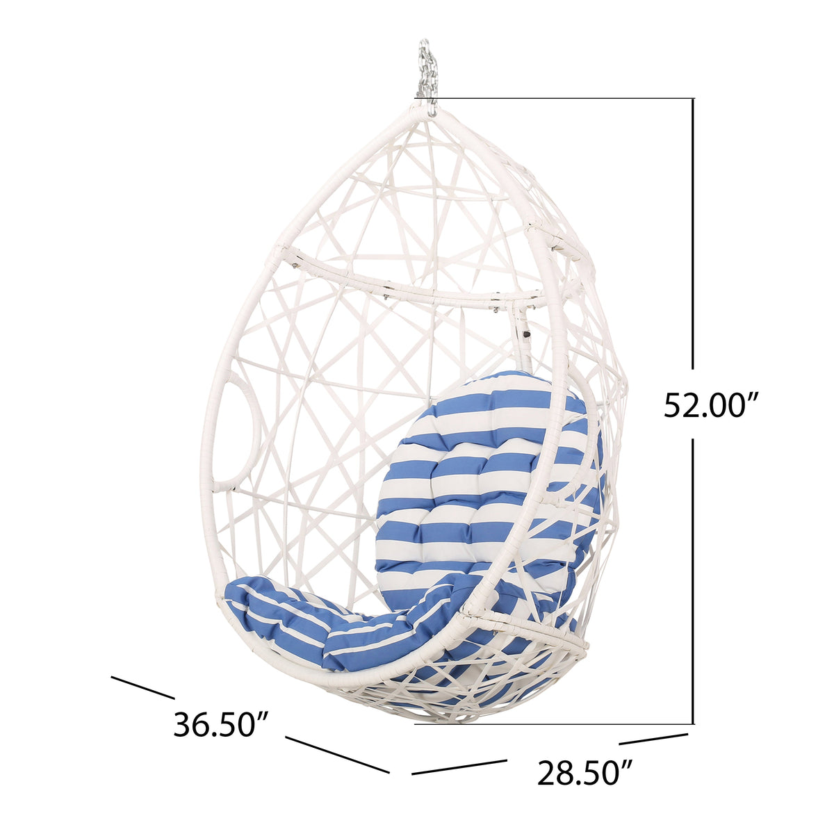 Hanging Egg Chair for a Cozy Porch or Patio Retreat