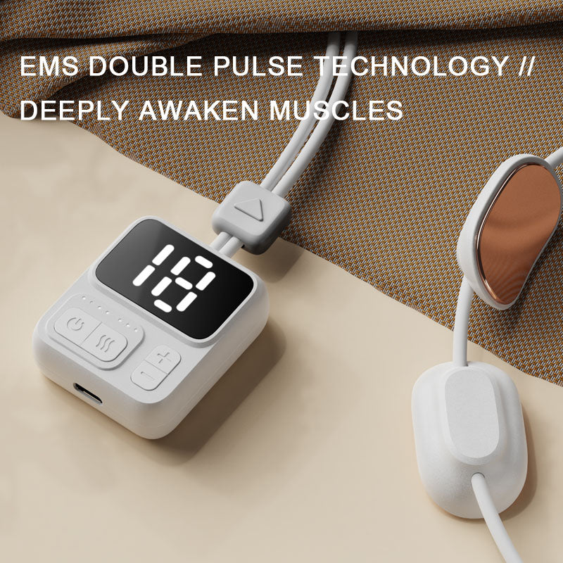 Wearable Cervical Neck Massager with EMS Pulse and Heat